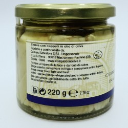 Cernia con capperi in olio di oliva - Produzione