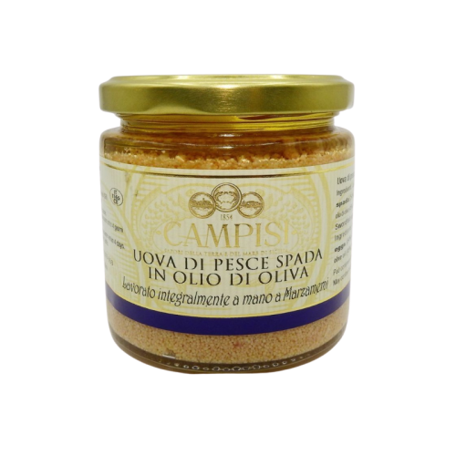 Uova di pesce spada in olio d'oliva